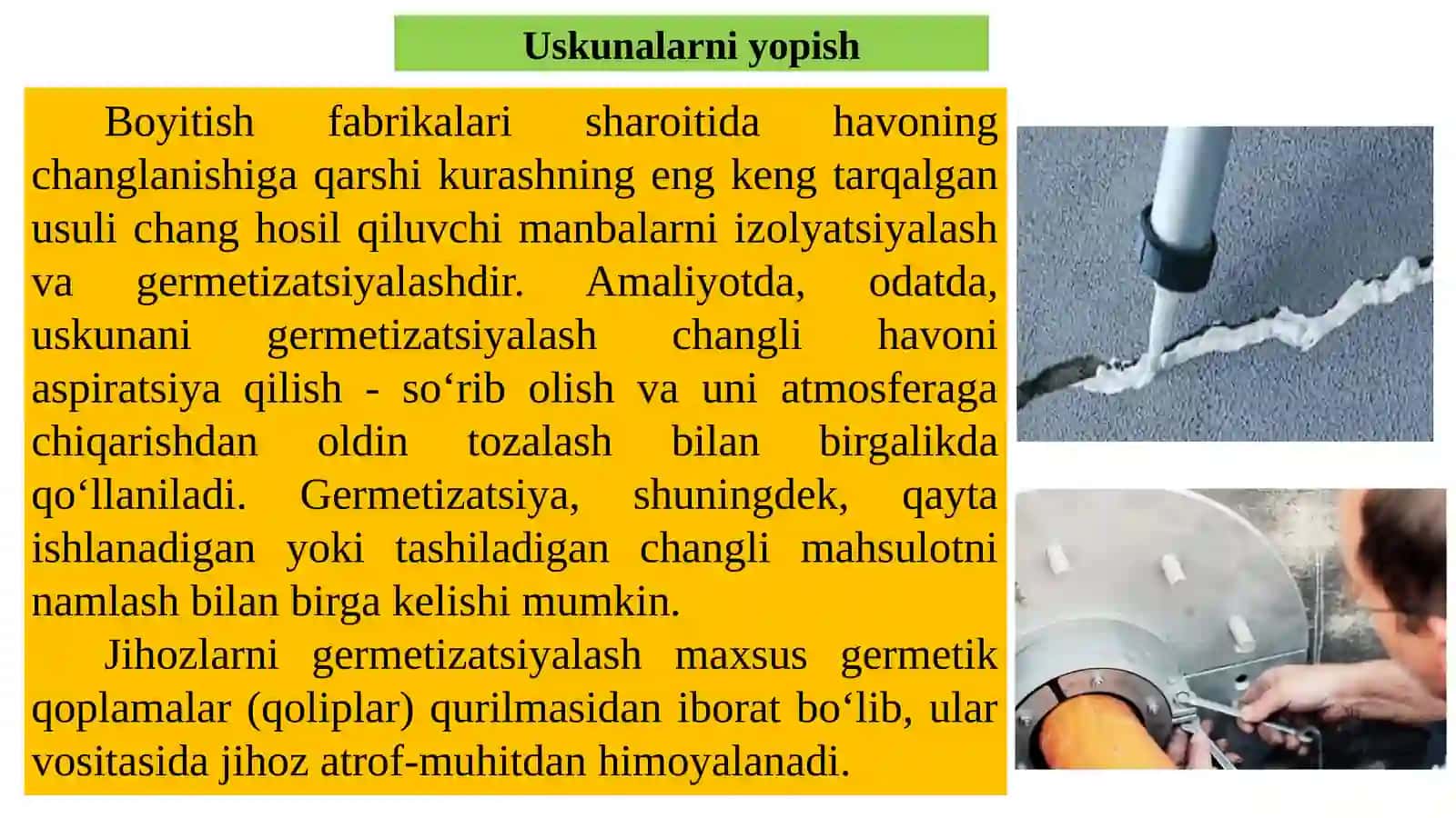 MAKSIMAL RUXSAT ETILGAN CHANG KONSENTRATSIYASINI KAMAYTIRISH UCHUN TEXNIK VOSITALAR VA CHORALAR 3