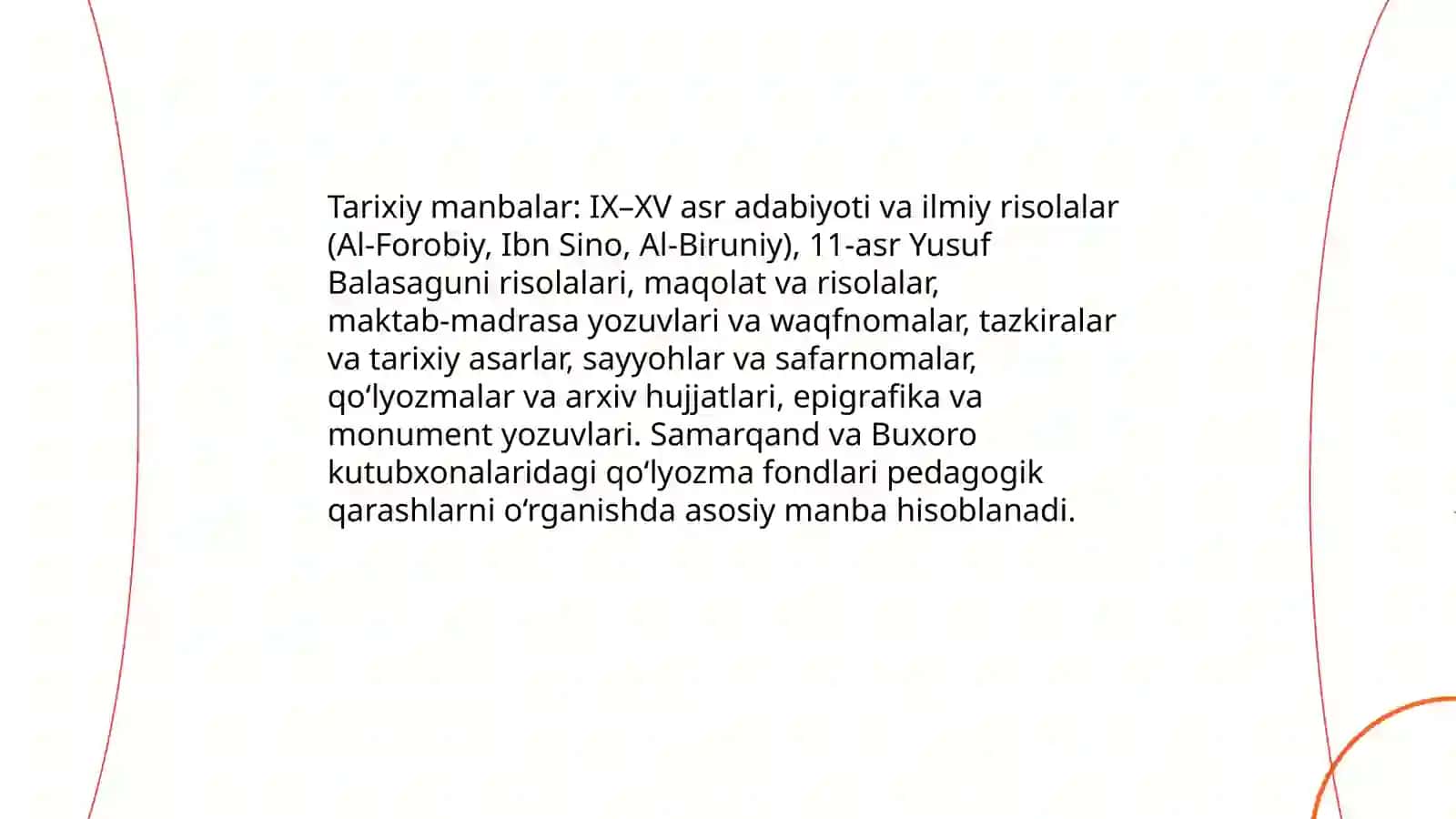 O‘rta Osiyo mutafakkirlarining pedagogik qarashlarining zamonaviy ta’limdagi ahamiyati 3