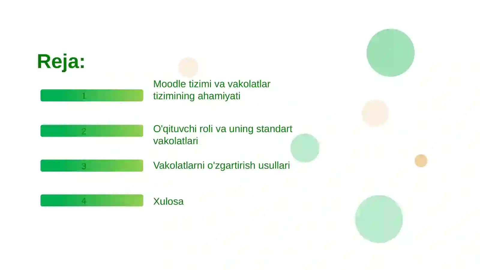 Moodle tizimida o‘qituvchi vakolatlarini o‘zgartirish. 3