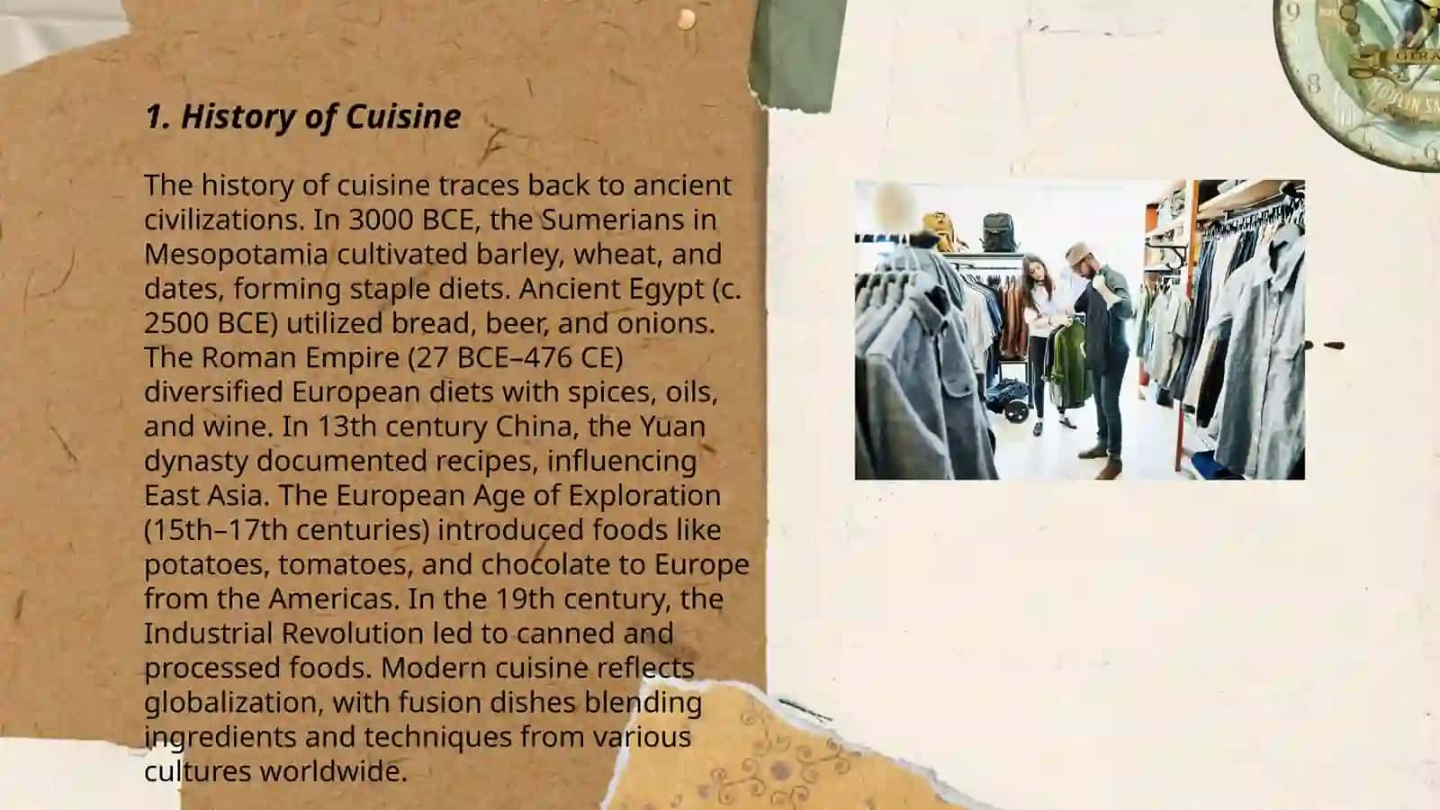 History of Cuisine 3