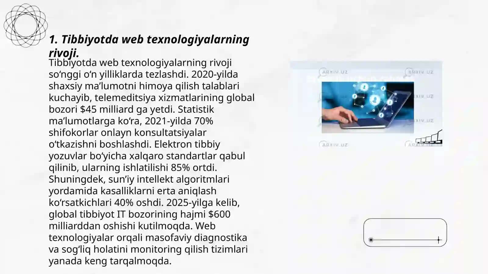 Tibbiyotda web texnologiyalarning rivoji 3