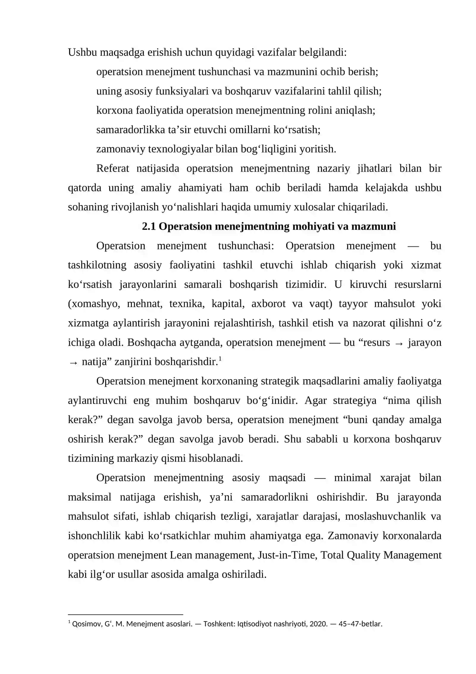 OPERATSION MENEJMENTNING MOHIYATI VA VAZIFALARI 3