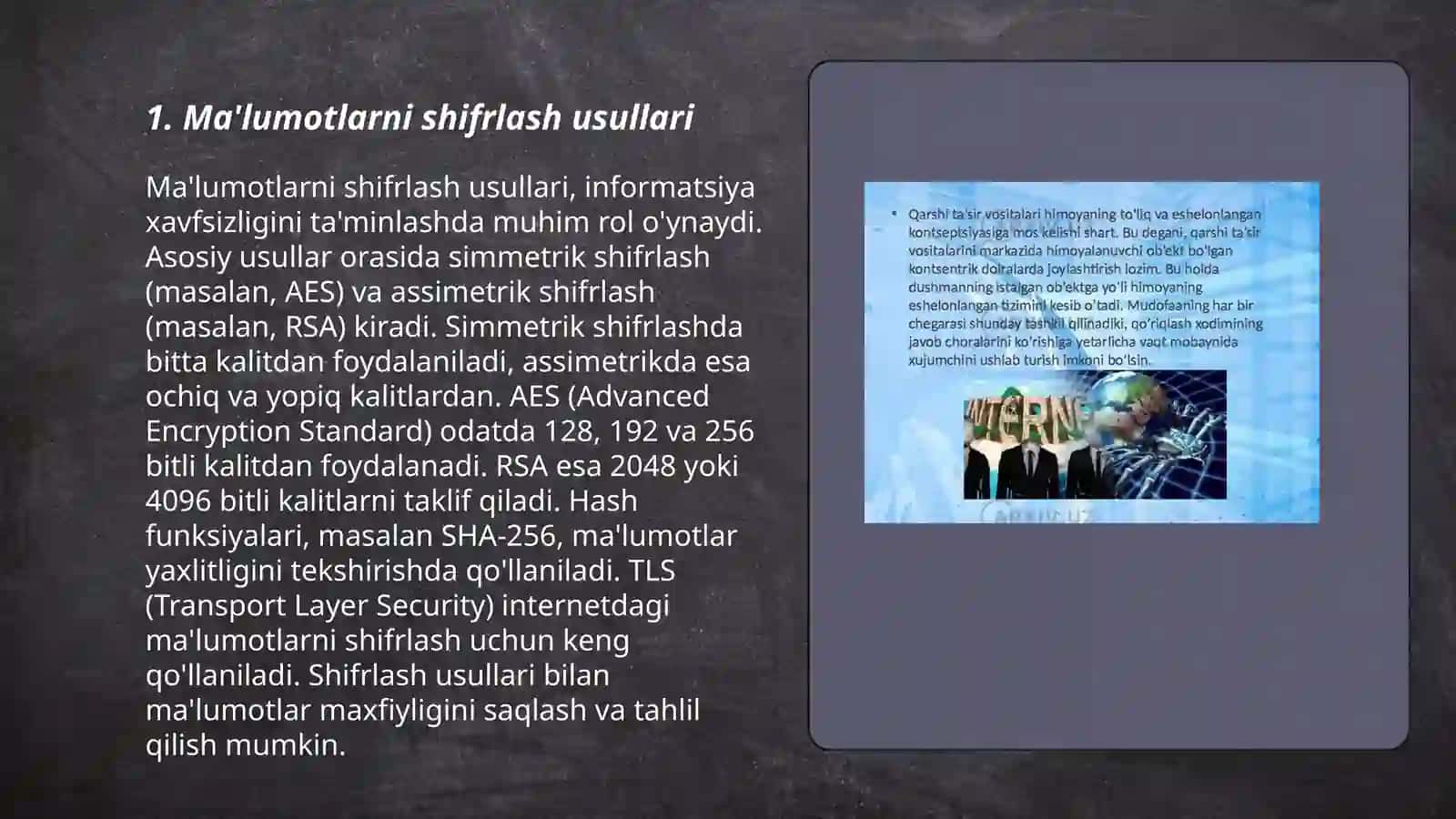 Ma'lumotlarni shifrlash usullari 3