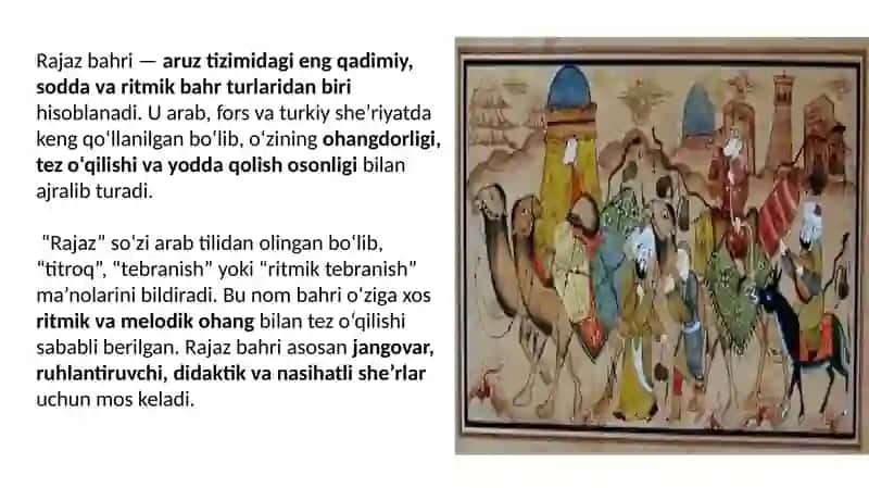 RAJAZ BAHRI VAZNLARI 3