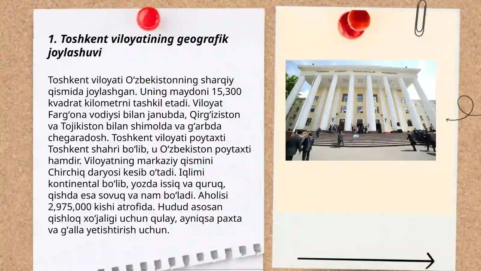 Toshkent viloyati geografik joylashuvi 3