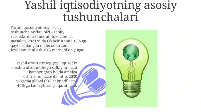 Yashil iqtisodiyot va yashil o'sishni baholash zarurati 3