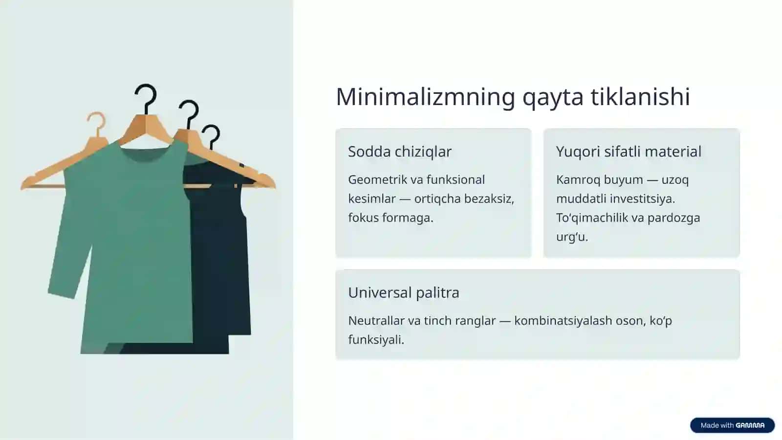 XXI asr boshida jahon modasining konseptual yoʻnalishlari 3