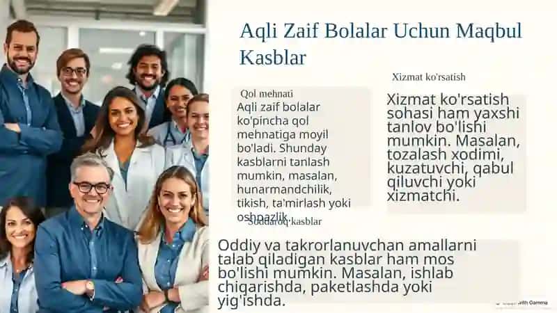 Aqli Zaif Bolalar Uchun Kasbiy Yo'nalishlar 3