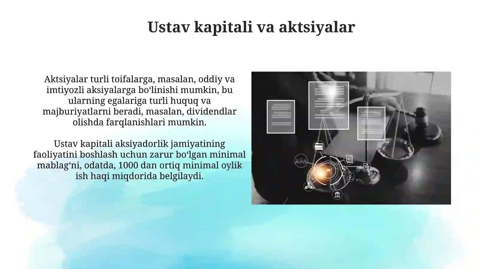 Aksiyadorlik jamiyatlarining huquqiy asoslari 3