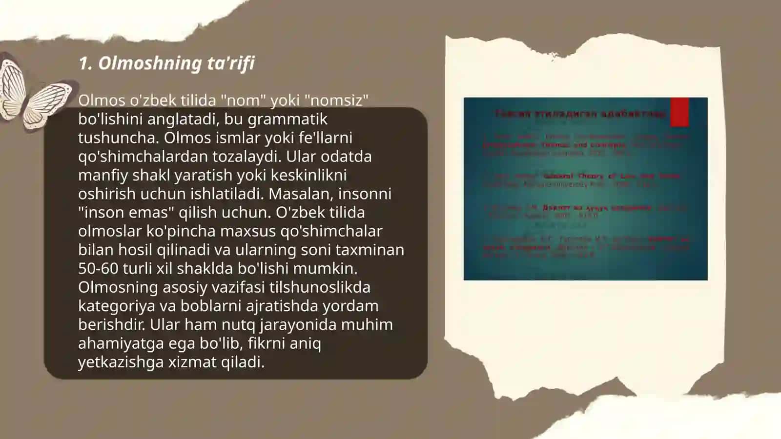 Olmoshning xususiyati va turlari 3