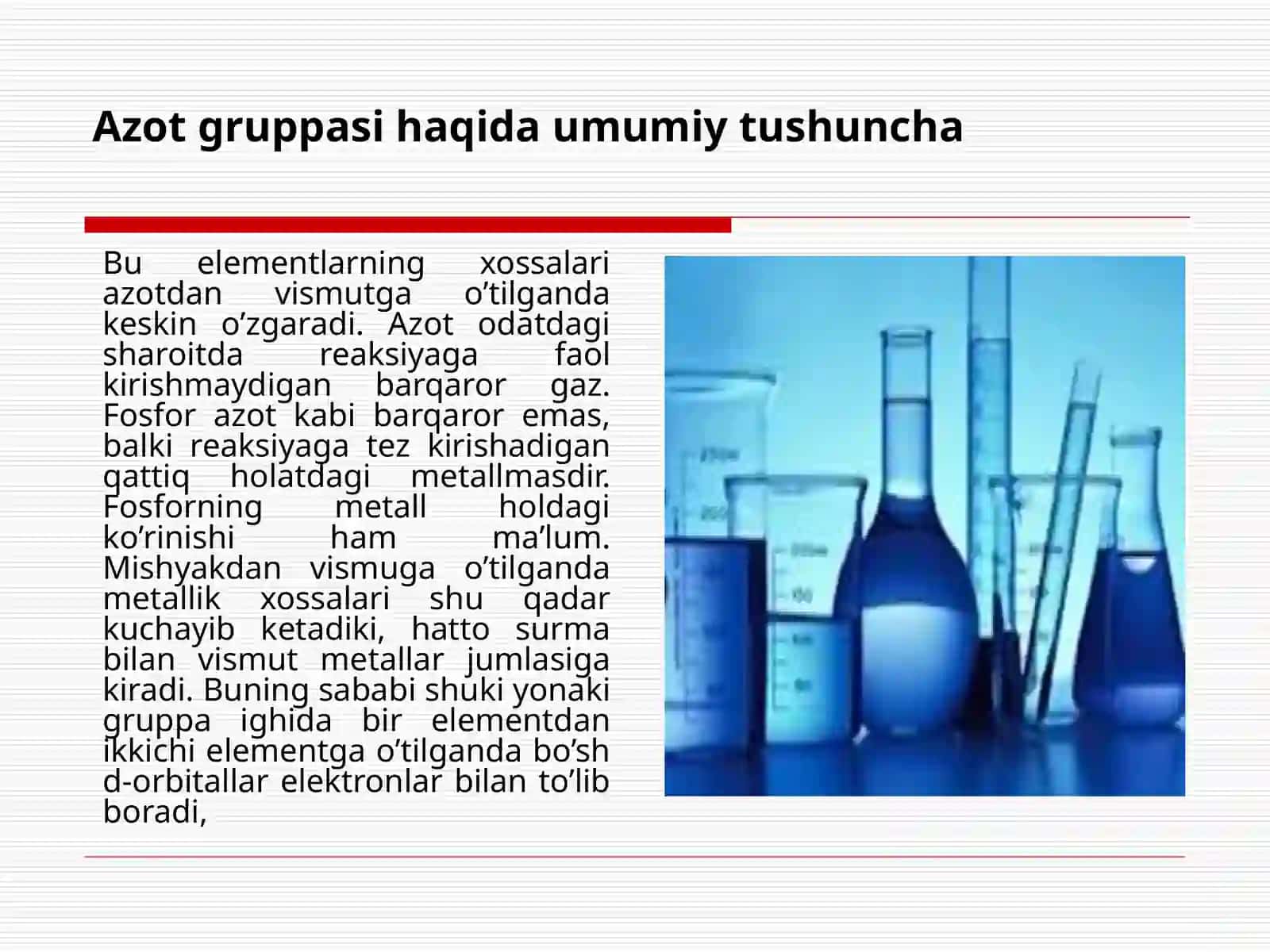 Azot gruppasi haqida umumiy tushuncha 3