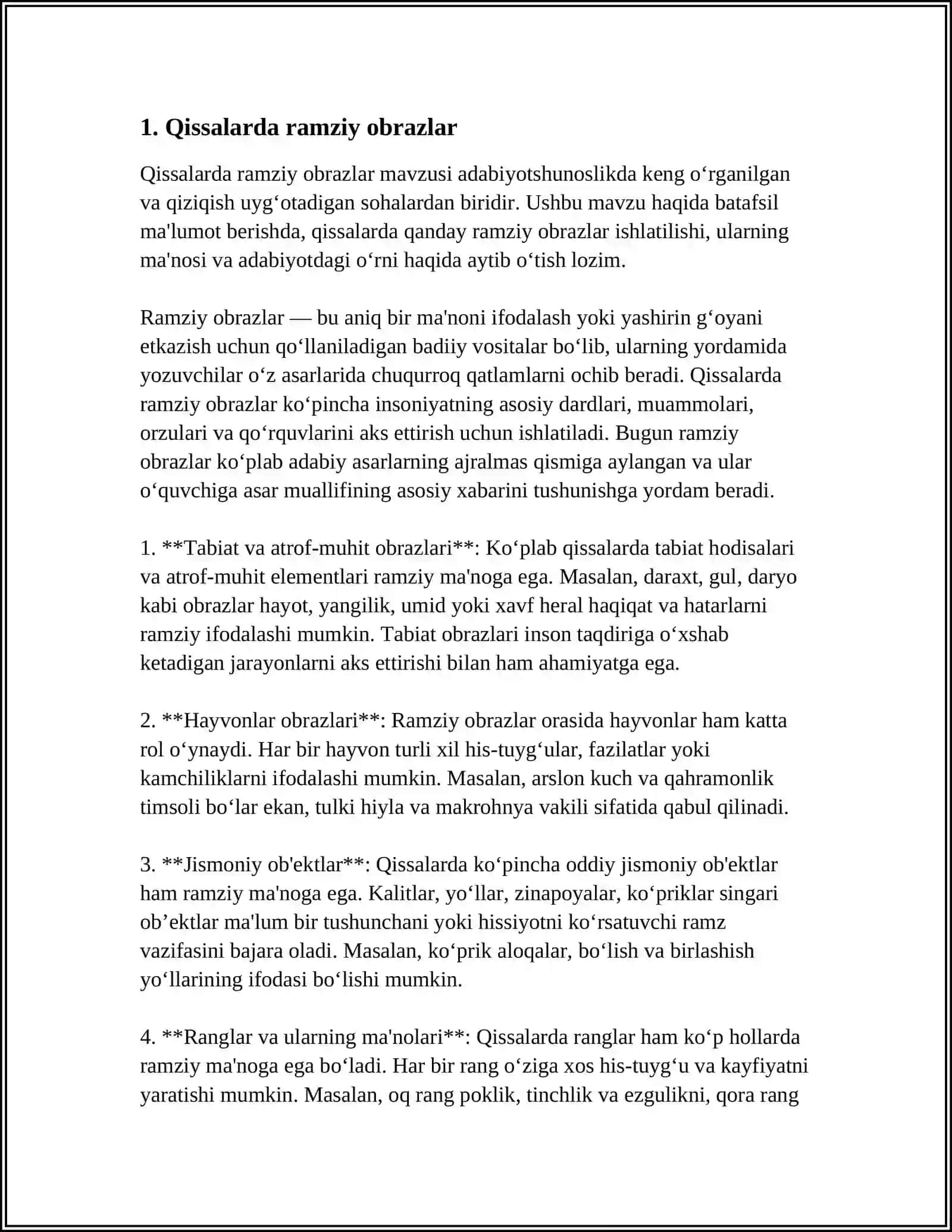 XURSHID DÒSTMUHAMMAD QISSALARIDA RAMZIYLIK 3