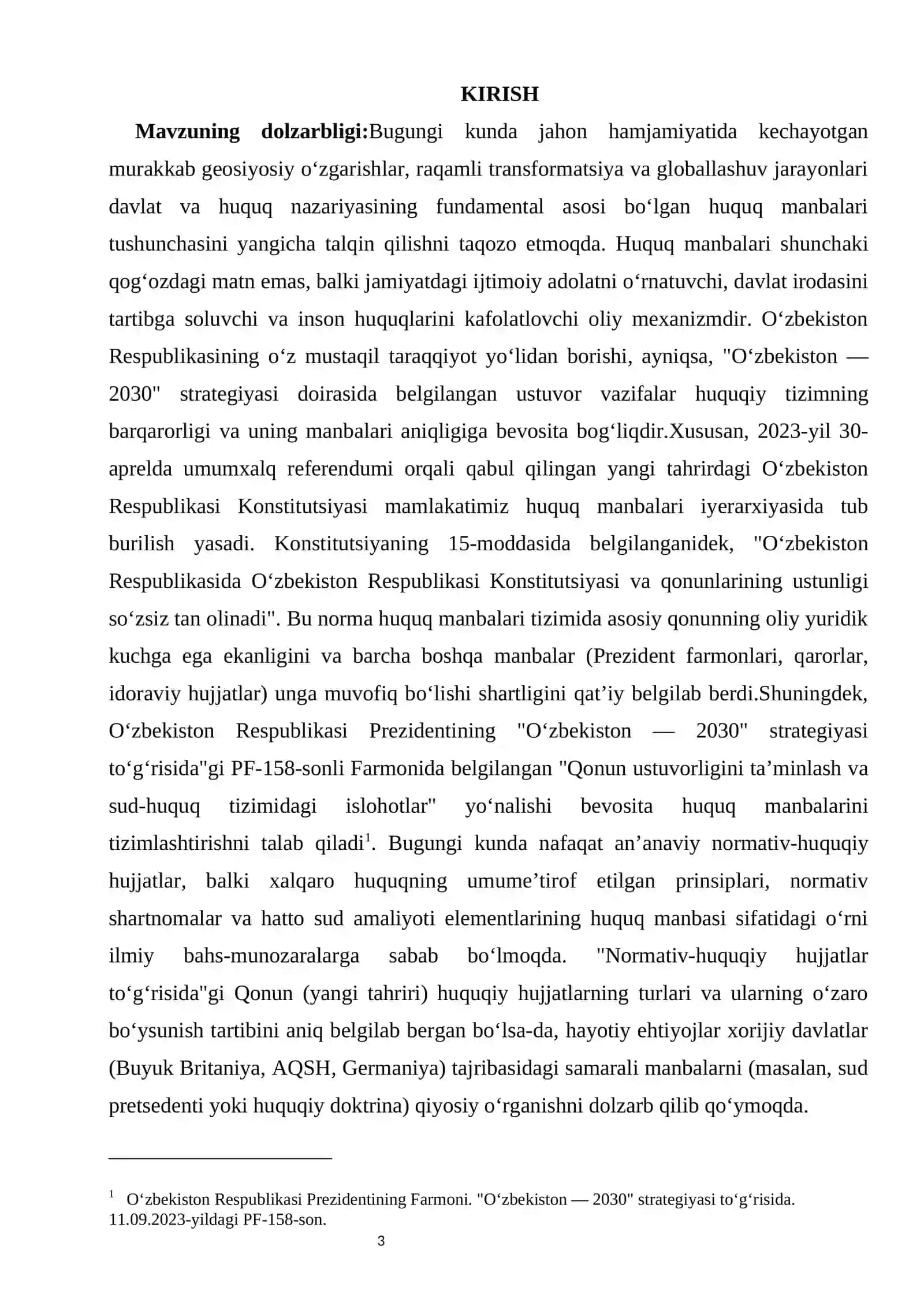 Huquq manbalari tushunchasi va ularning klassifikatsiyasi 3