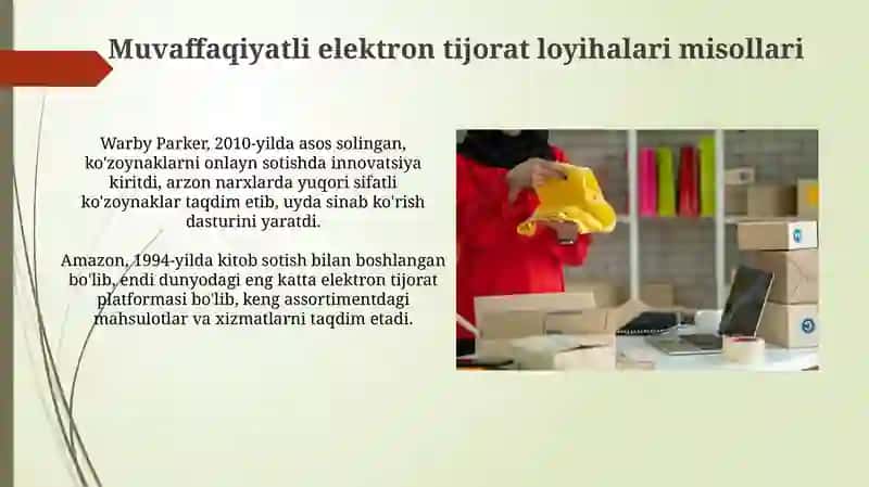 Kichik biznes va xusisy tadbirkorlikda elektron tijorat tizimlarini o’rni 3