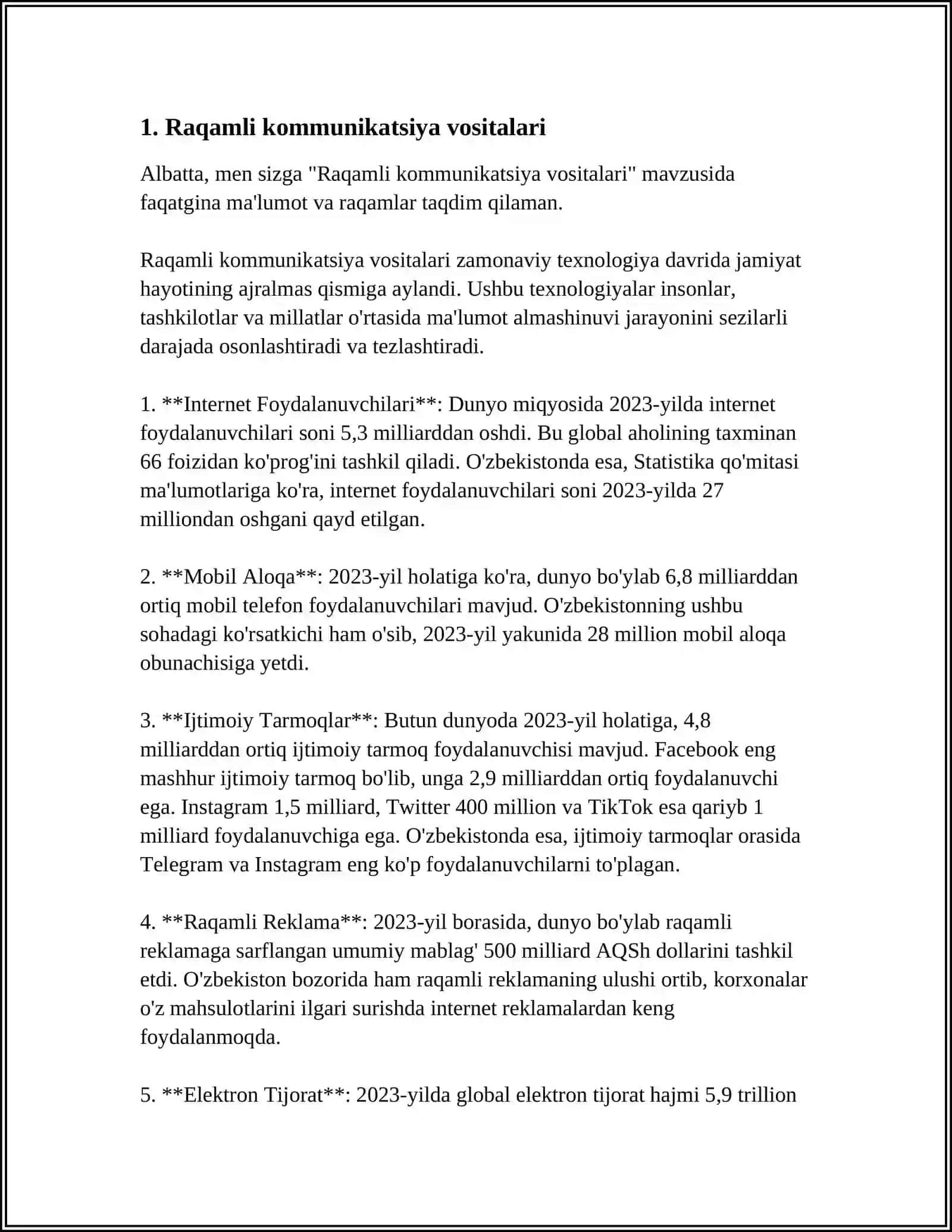 Raqamli kommunikatsiya vositalari 3