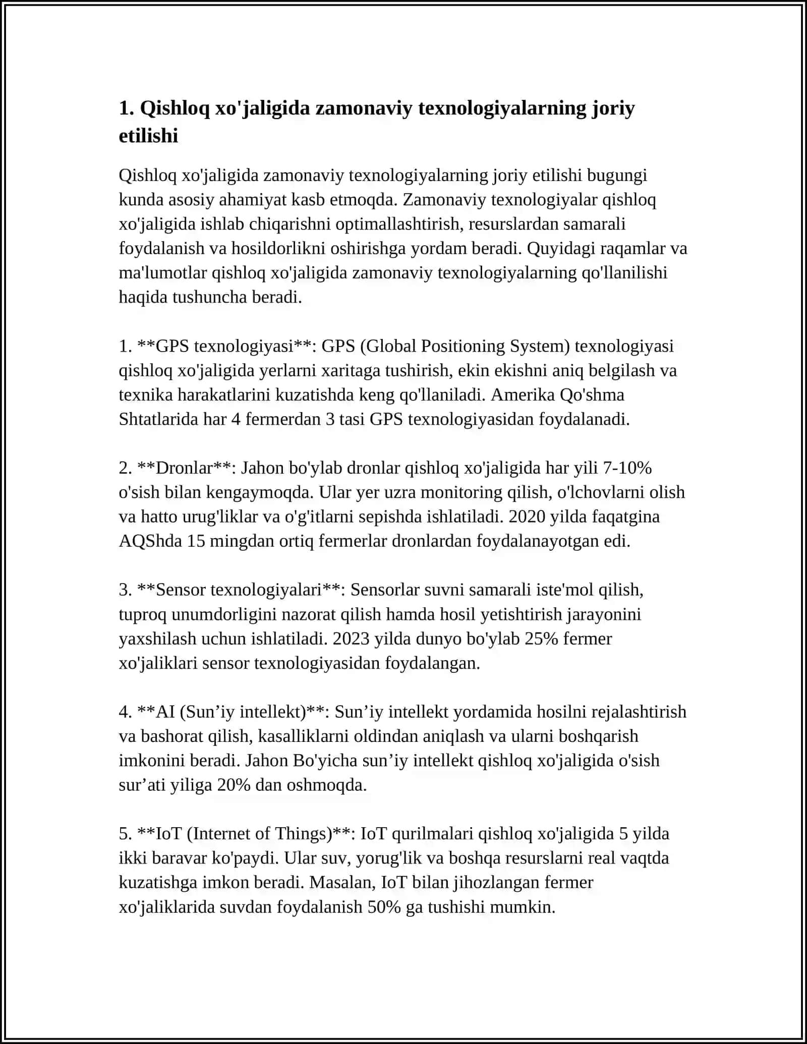 MUSTAQILLIK YILLARIDA QISHLOQ XO’JALIGI VA SANOAT SOHASIDAGI O’ZGARISHLAR 3