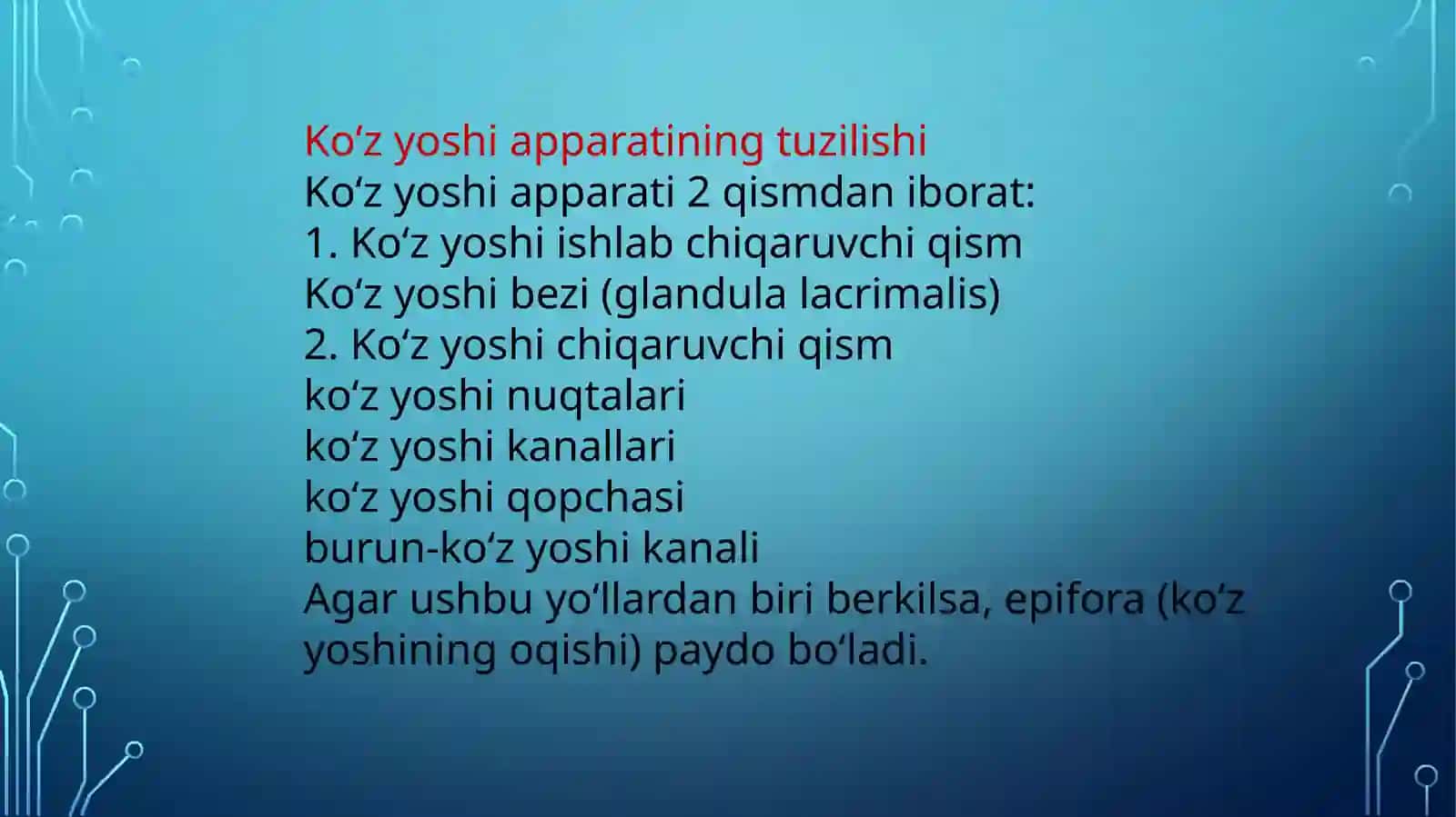 Koʻz yosh yoʻllarini jarrohlik usullari 3