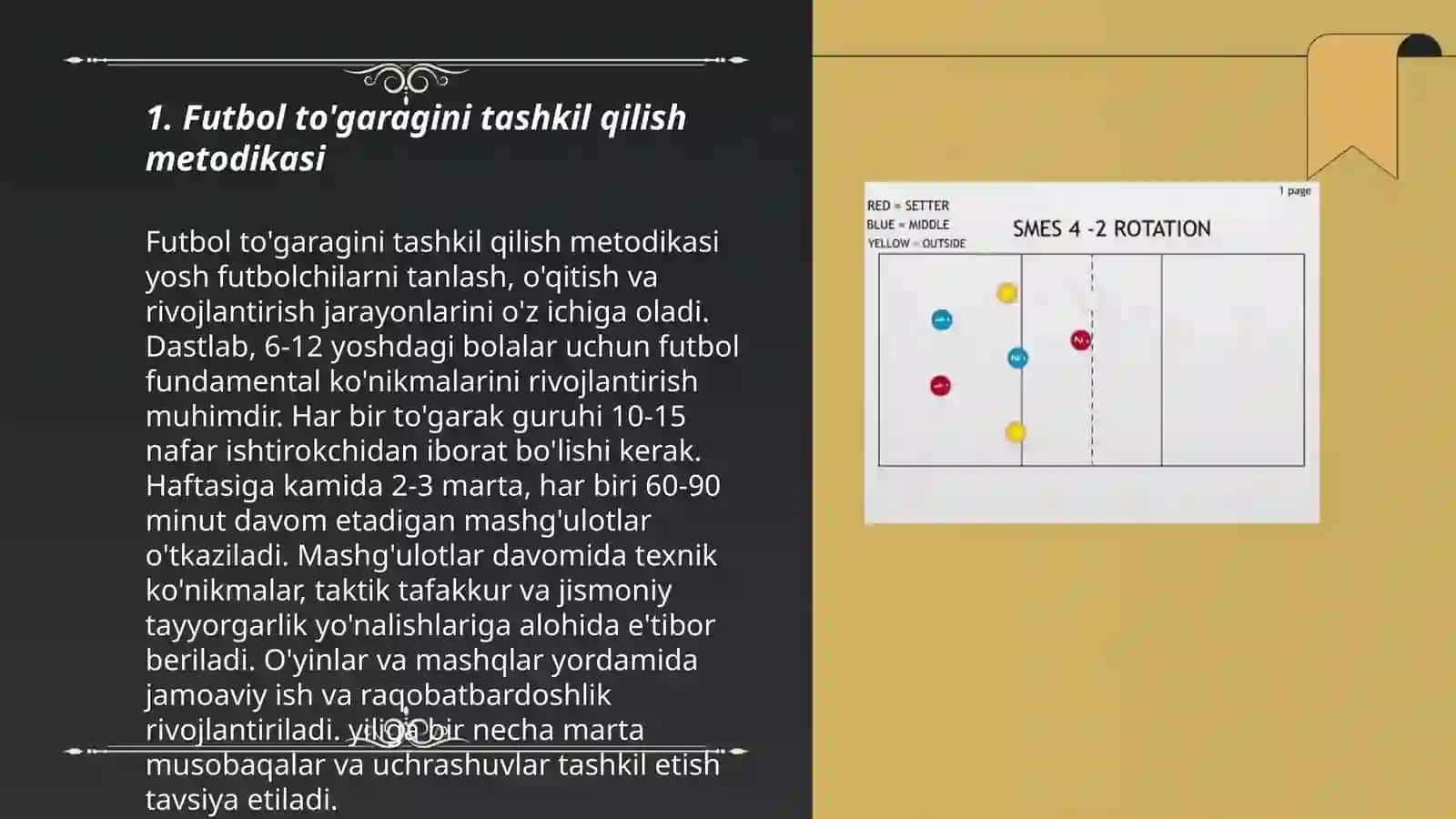 Sinfdan tashqari olib boriladigan jismoniy tarbiya ishlarini tashkil qilish va oʻtkazish metodikasi (futbol, voleybol, basketbol, qoʻl toʻpi toʻgaragi) 3