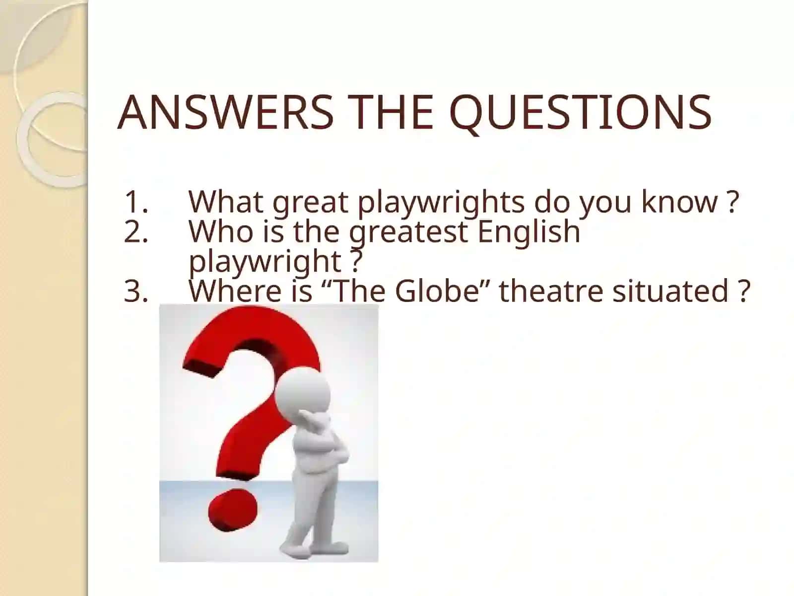 Great playwrights 3