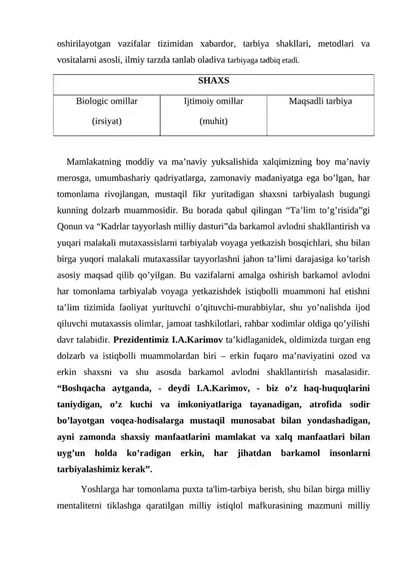 Tarbiya jarayoni.Tarbiya turlari va mеtodlari 3