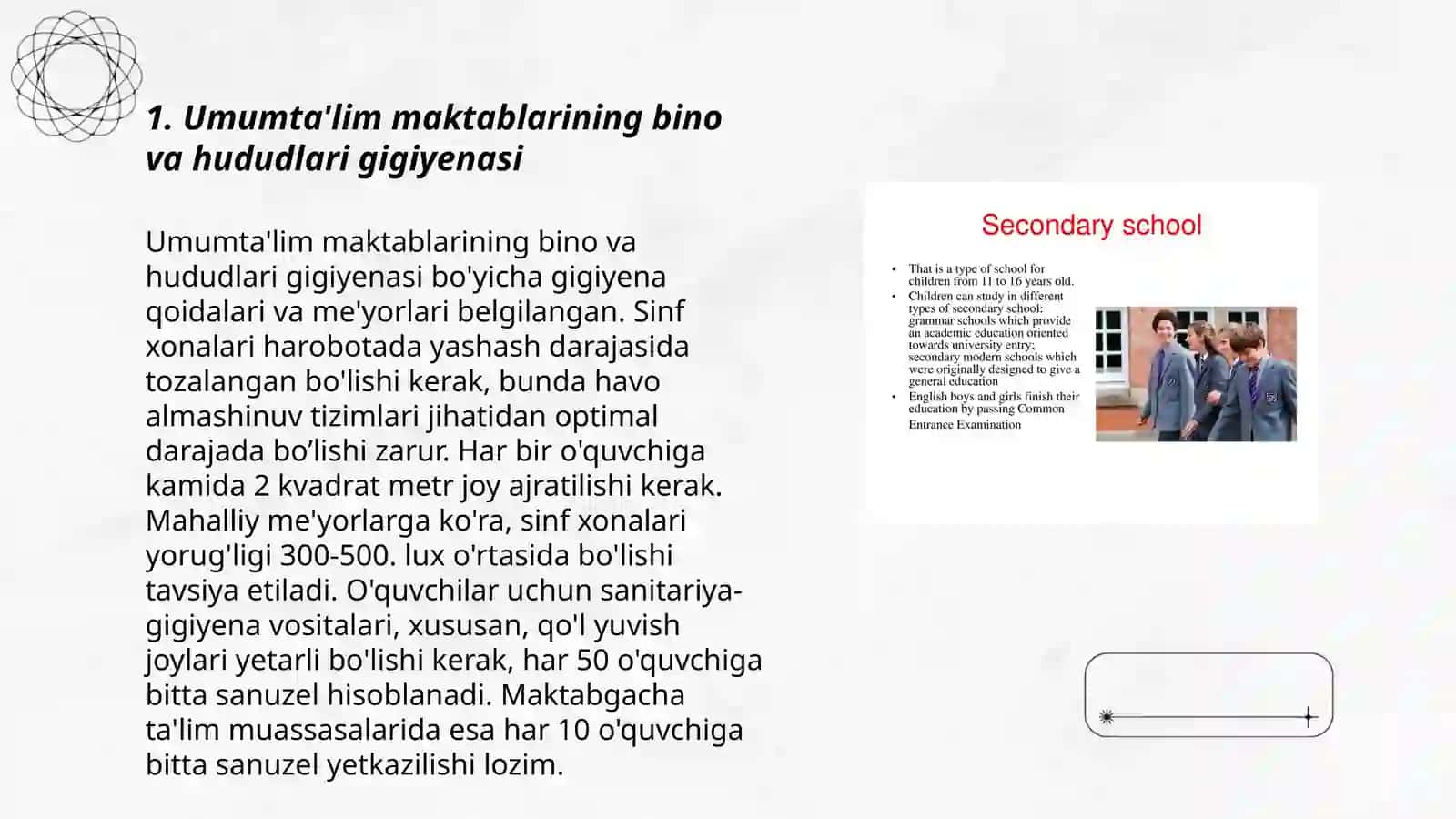 Umumta’lim maktablariga bo‘lgan umumiy gigiyenik talablar 3