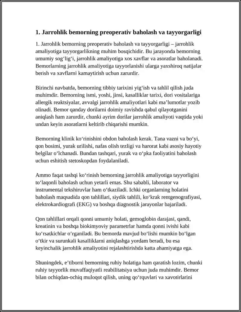 XIRURGIK STOMANI PARVARISH QILISH 3