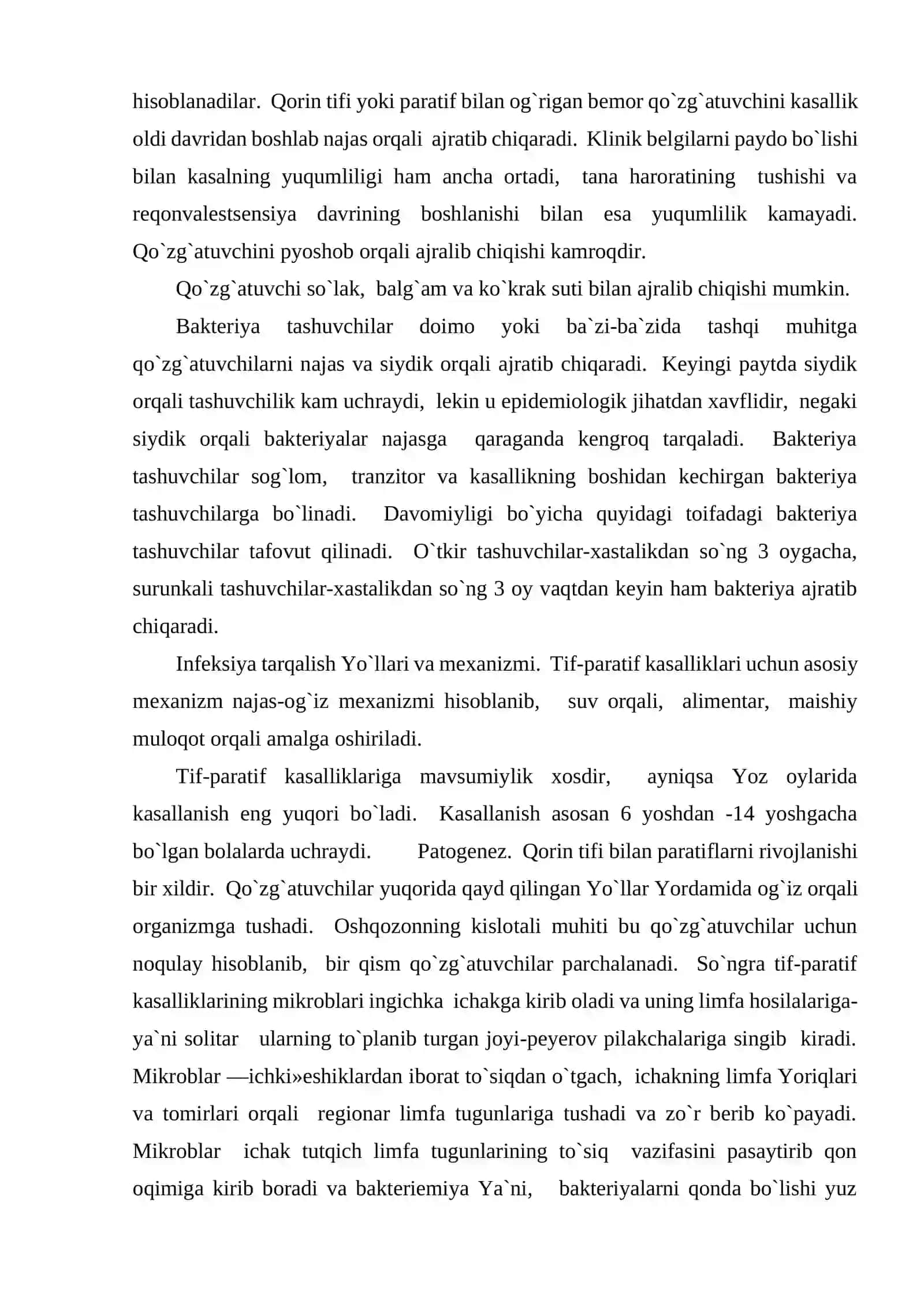 QORIN TIFI, PARATIF A VA B QO'ZG'ATUVCHILAR 3
