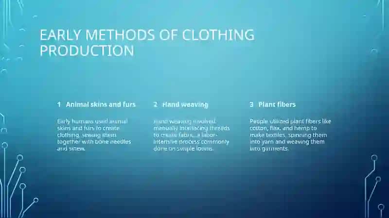 Technological sequence of clothing production 3