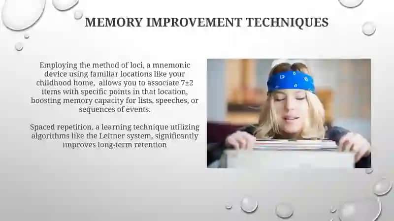 Memory Improvement Techniques 3