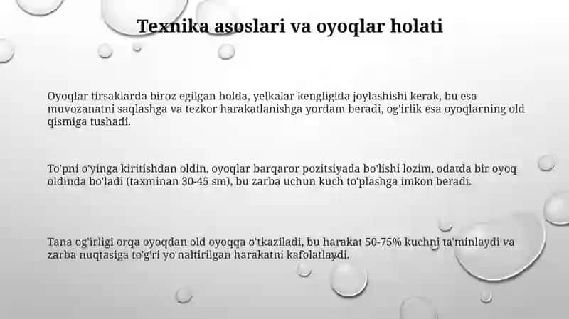 Voleybol o'yinida to'pni yuqoridan o'yinga kiritish texnikasi 3