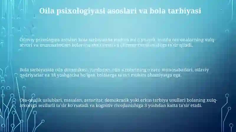 Bolalarni oilada tarbiyalashning psixologik asoslari 3