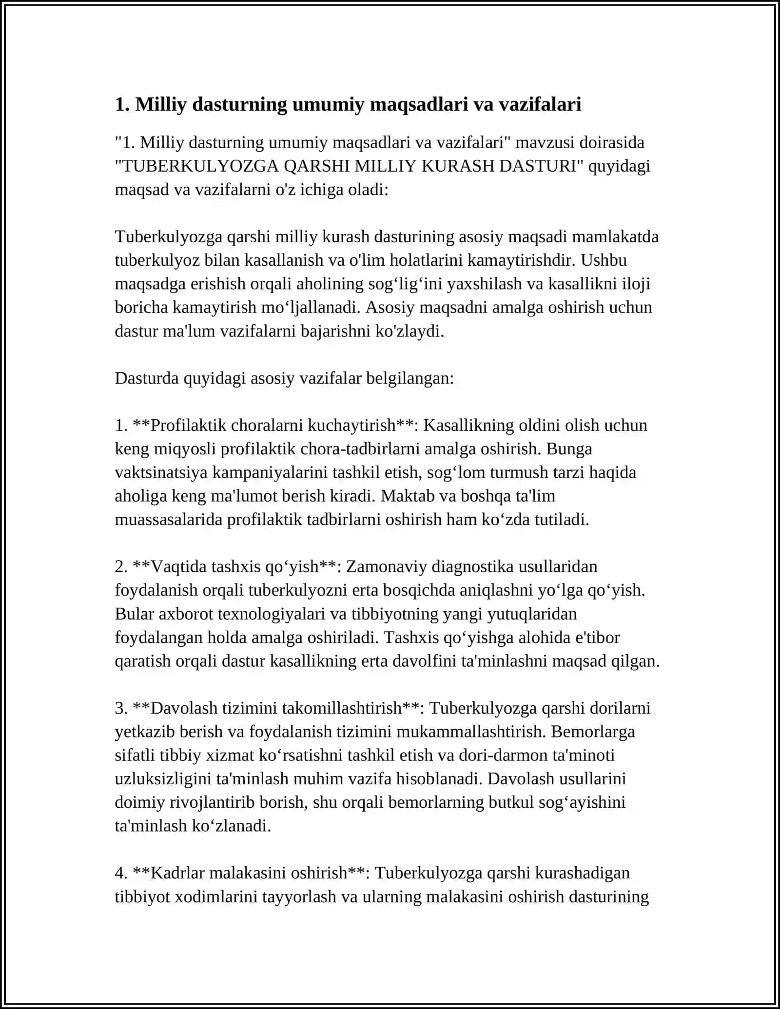TUBERKULYOZGA QARSHI MILLIY KURASH DASTURI 3