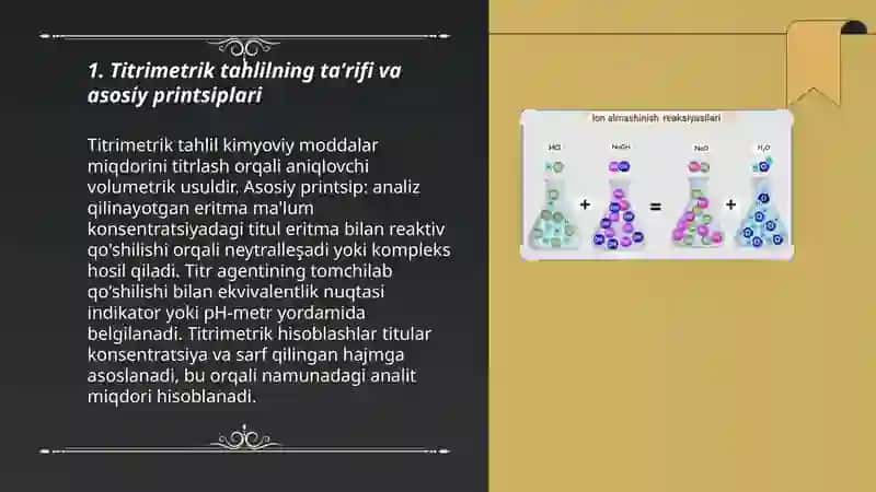 Titrimetrik tahlil.Neytrallash usuli.Alkalametriya va atsidimetriya.Tibbiyotdagi ahamiyati 3