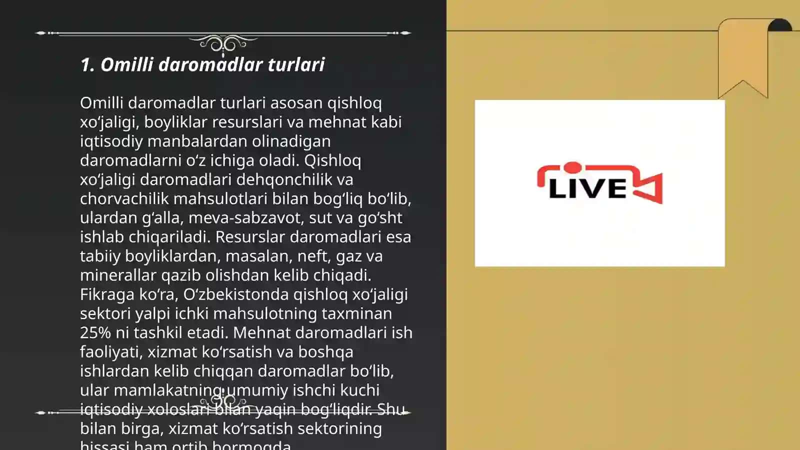 Omilli daromadlar va ish haqining shakillanishi 3