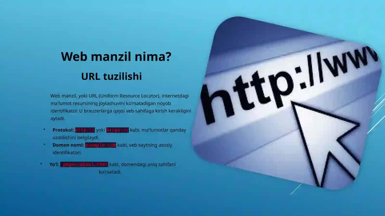 Webmanzillar haqida tushuncha. Qidirish tizimlari ishlash tamoyili. Axborot ishonchliligi 3