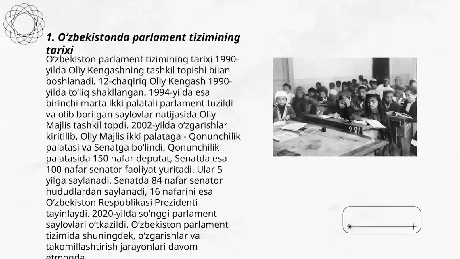 Oʻzbekistonda parlament tizimi va undagi islohotlar 3