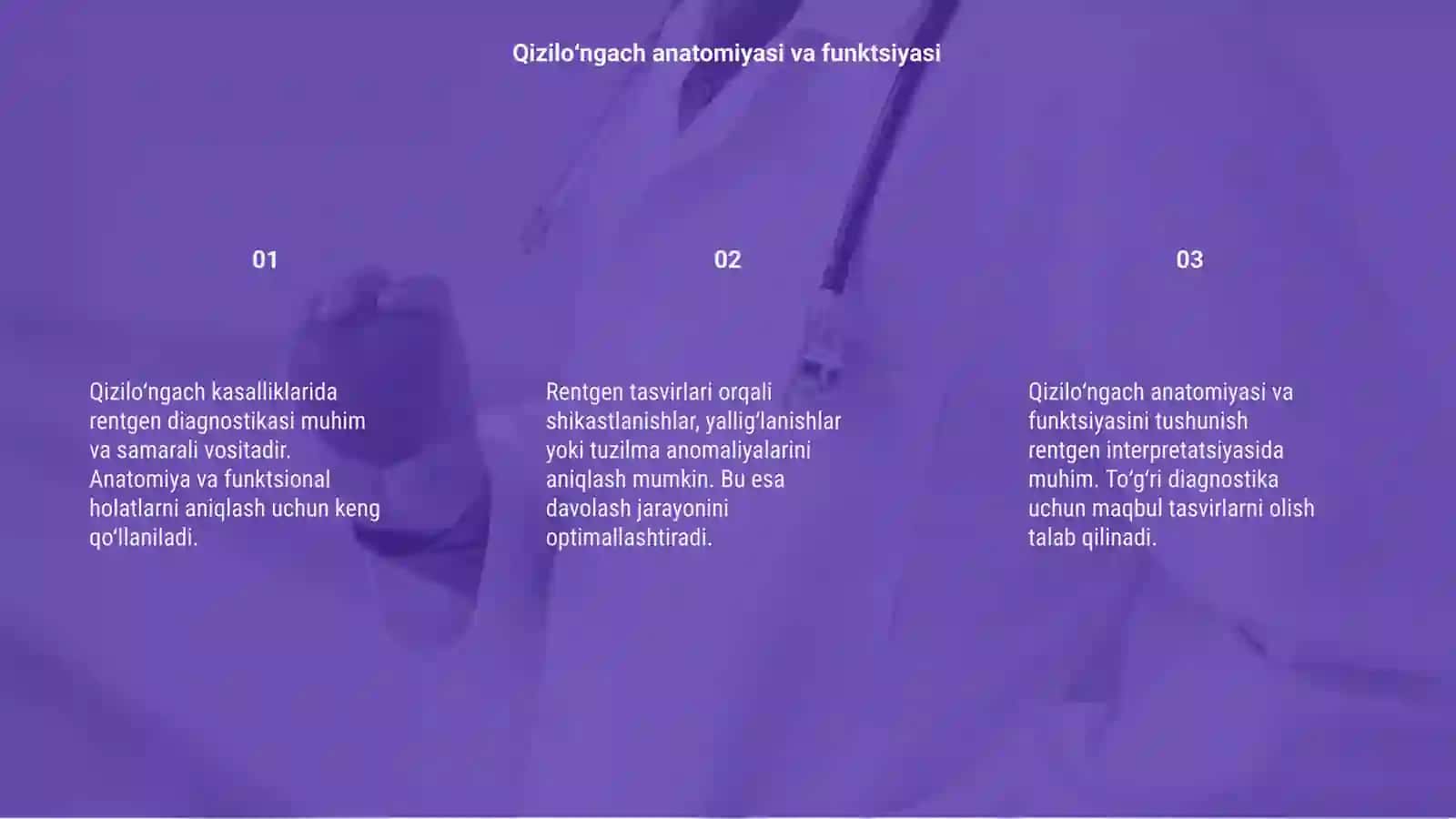 Qiziloʻngach kasalliklarida rentgen diagnostika interpretatsiyasi 3