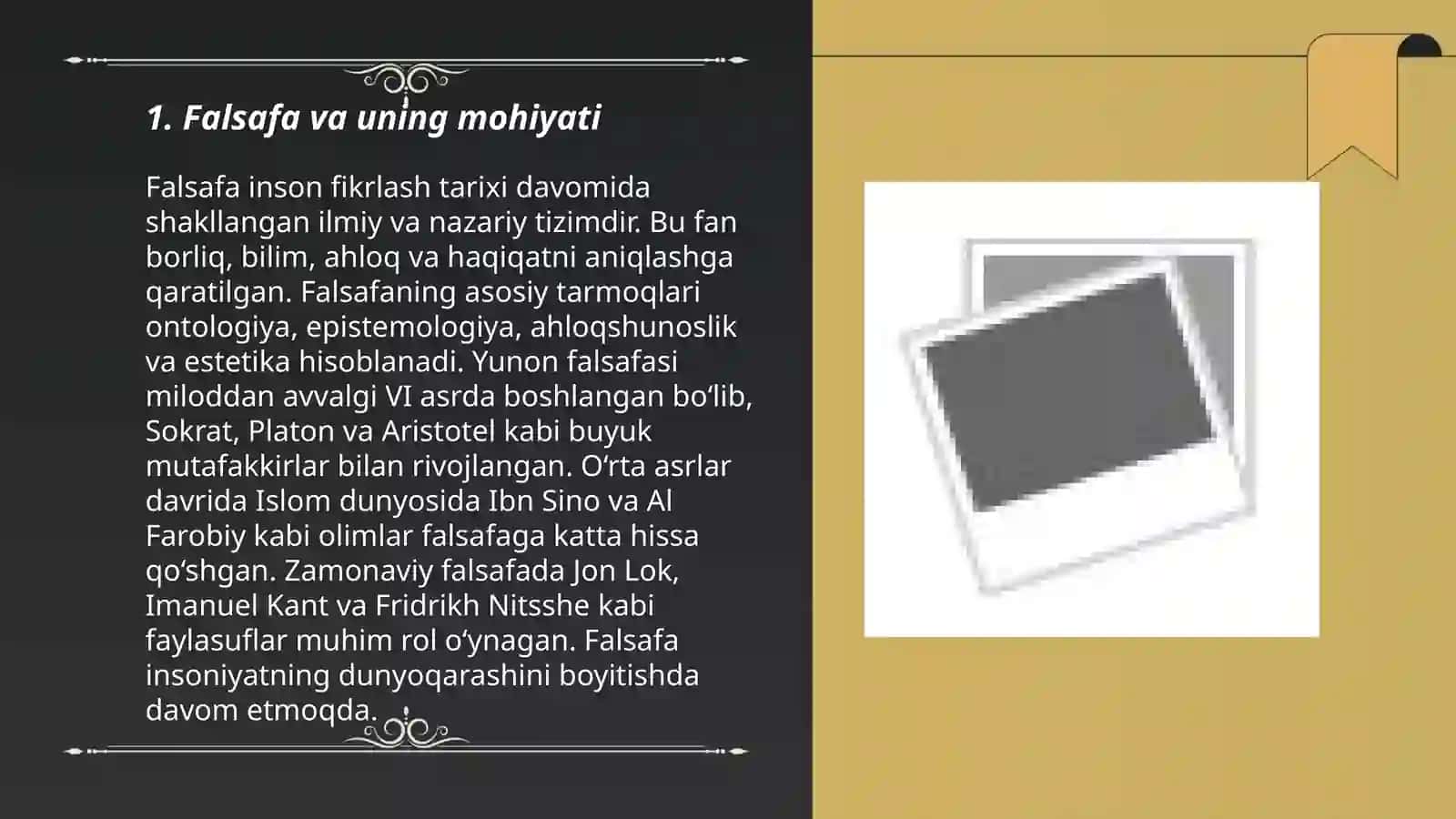 Falsafaning mohiyatiga oid Sharq va G’arb mutafakkirlari 3