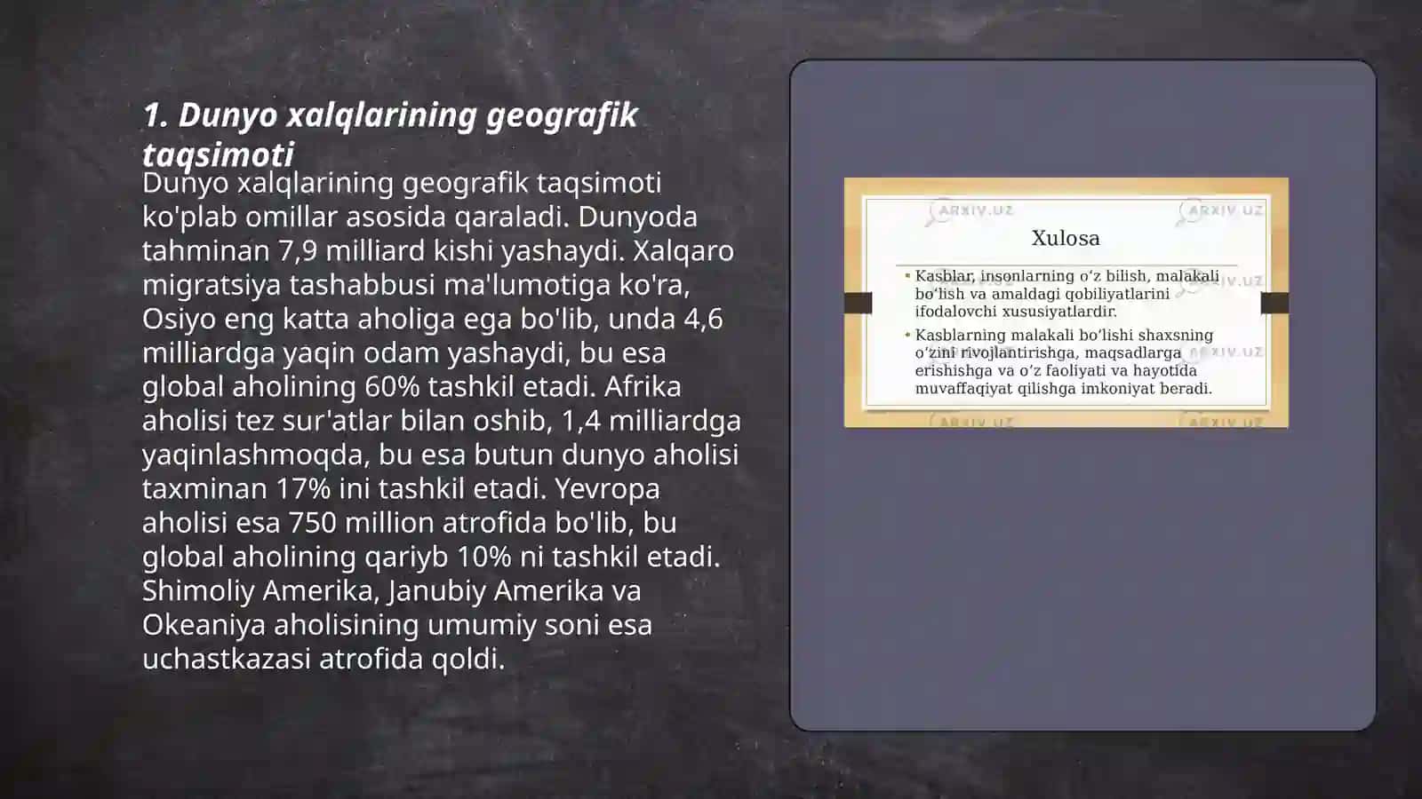 Dunyo xalqlari klassifikatsiyasi 3