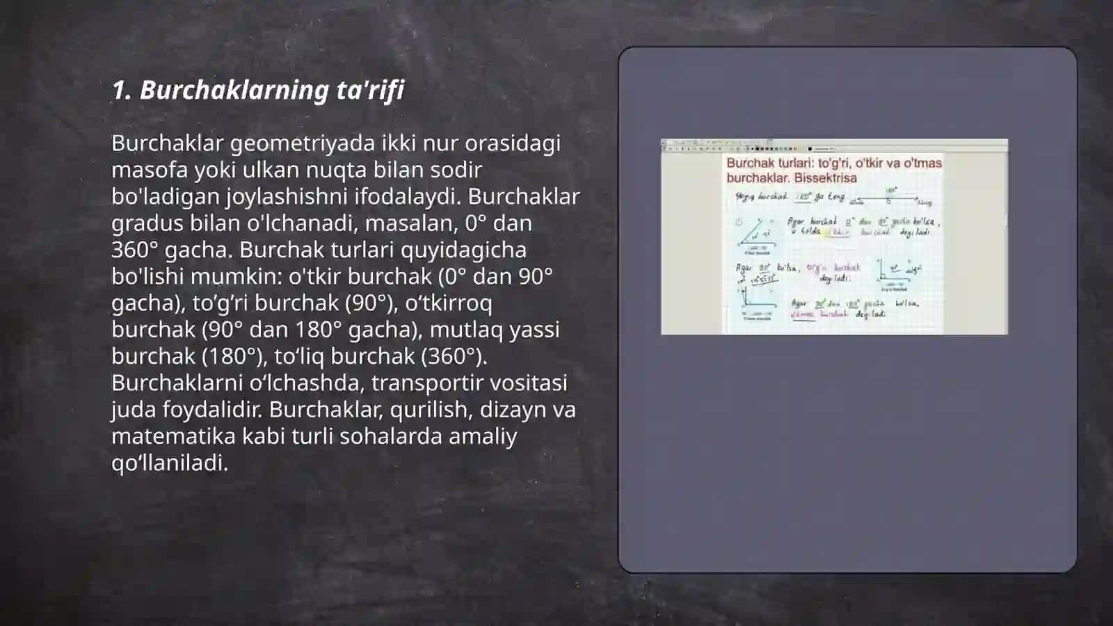 Burchaklar va ularning turlari 3