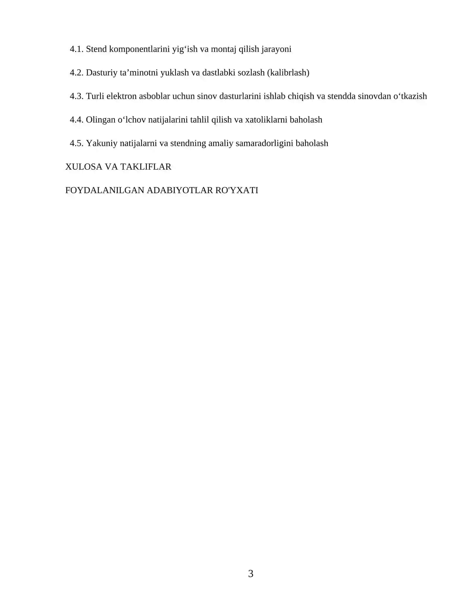 Elektron asboblarni tadqiq etish laboratoriya stendini yaratish 3