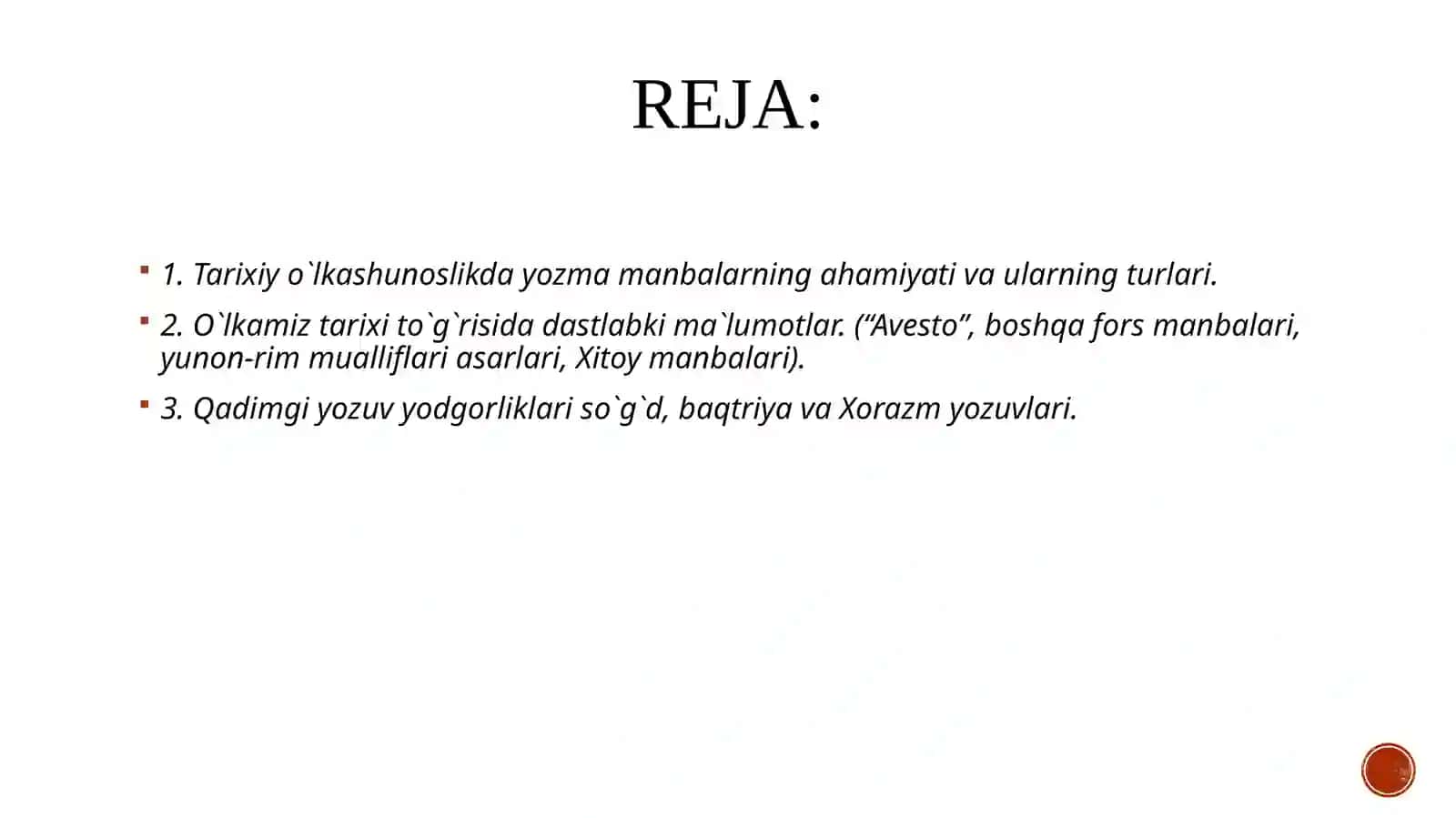 TARIXIY O'LKASHUNOSLIKNI O'RGANISHDA YOZMA VA ARXIV MANBALARNING TUTGAN O'RNI. 3