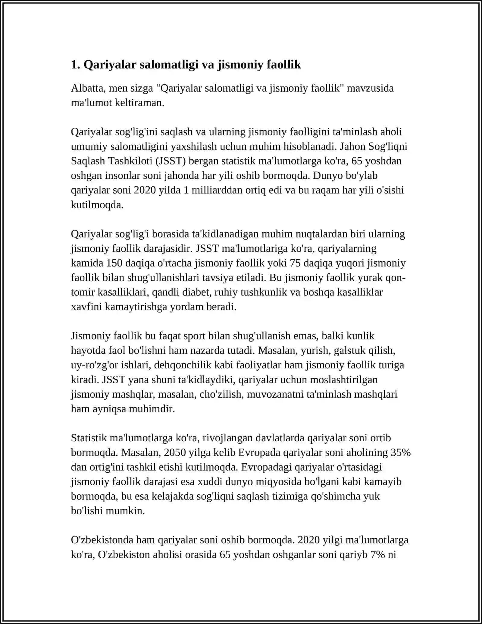 QARIYALAR SALOMATLIGINING XUSUSIYATLARI 3