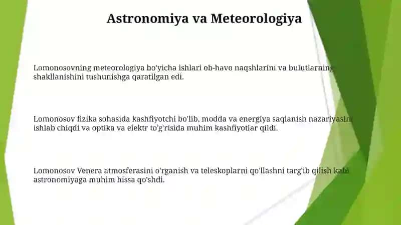 Lomonosovning hayoti va ilmiy faoliyati 3
