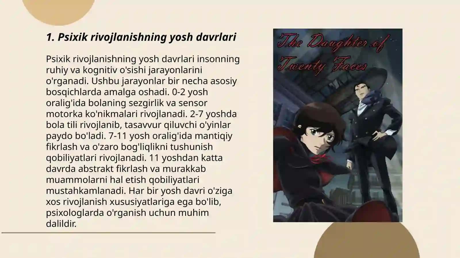 Psixik rivojlanishning asosiy qonuniyatlari 3