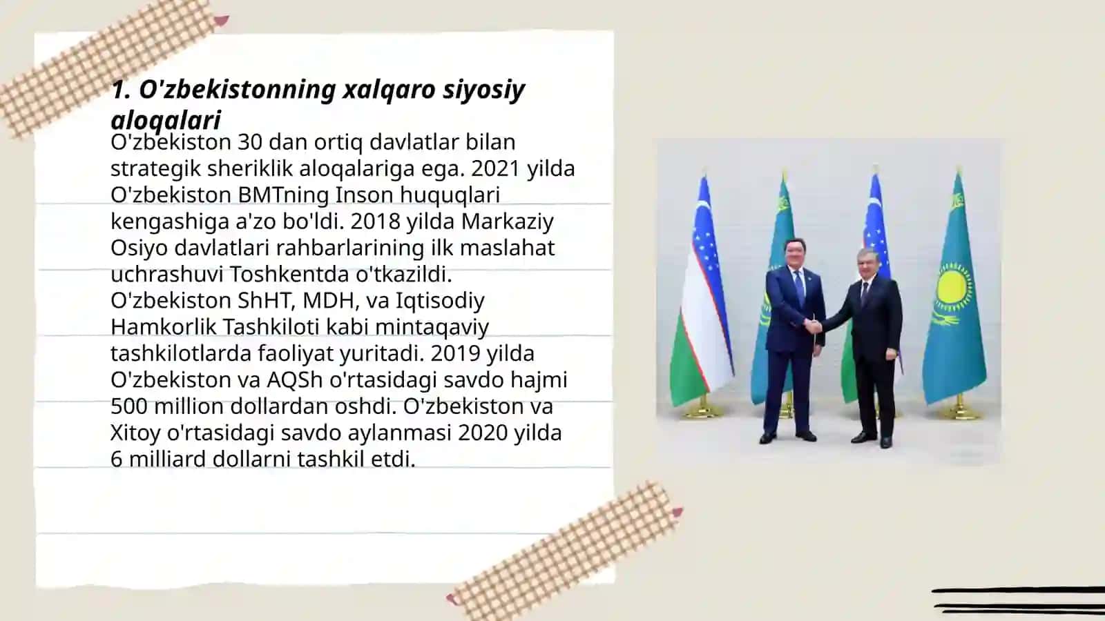O’zbekiston va jahon hamjamiyati 3