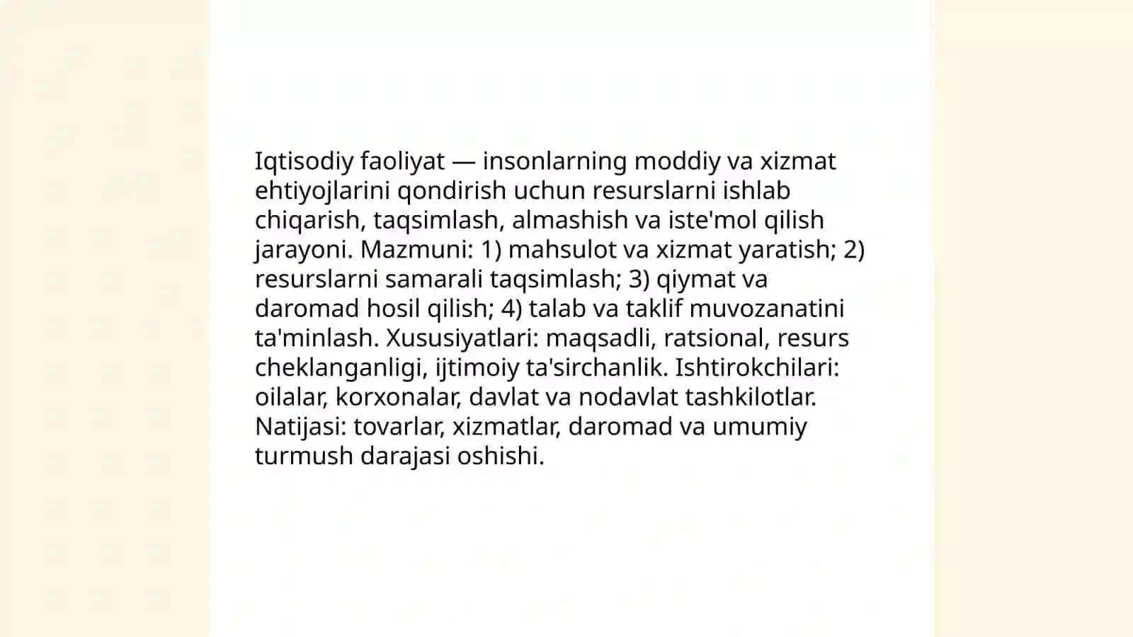 Iqtisodiy faoliyat va uning turlari 3