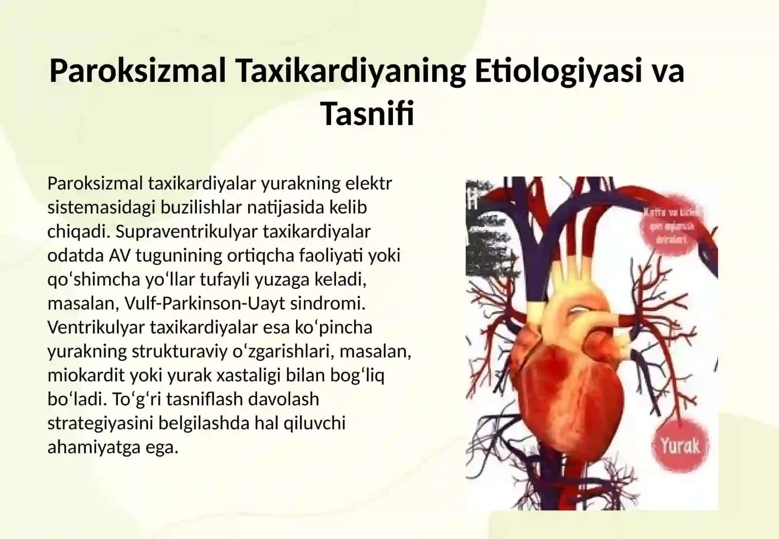 Paroksizmal Taxikardiyaning medikamentoz va nomedikamentoz davolash 3
