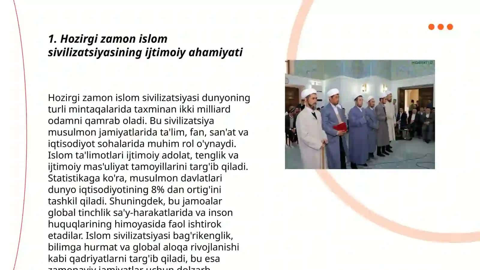 Hozirgi zamon islom sivilizatsiyasining ijtimoiy ahamiyati 3