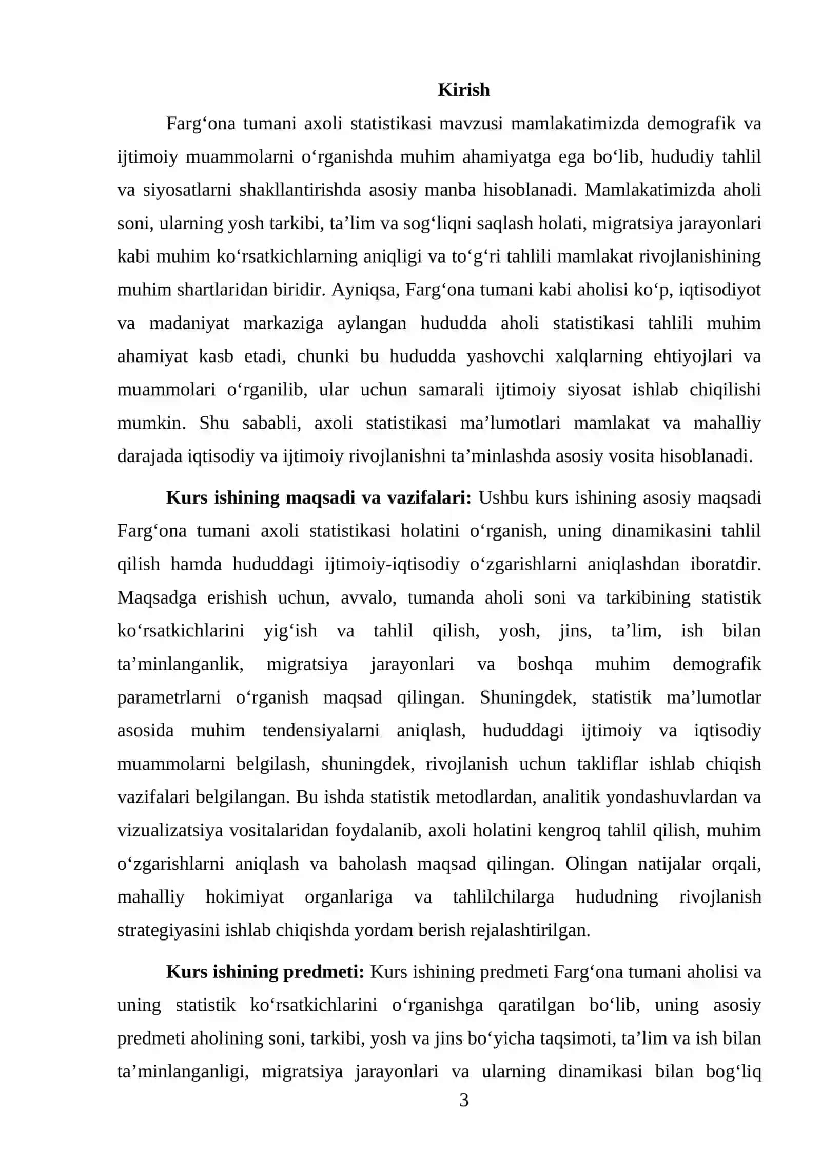FARG'ONA TUMANI AXOLI STASTIKASI 3